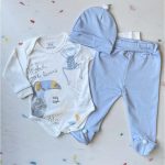 Set De Algodón Celeste