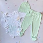 Set De Algodón Verde Agua