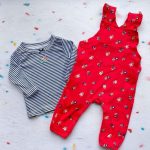 Set Jardinera + Polera Manga Larga Flores (24 meses)