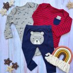 Set Body + Polera + Pantalon Oso Rojo