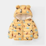 Chaqueta Abrigada Con Orejas De Oso - Pingüino Amarillo
