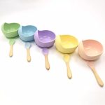 Cuenco De Silicona Con Ventosa + Cuchara Para Bebés Y Niños