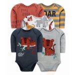 .Set Bodys Manga Larga Tigre Gris