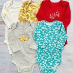 Set Bodys Manga Larga Flores Rojas