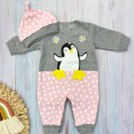 Osito Pingüino Gris Niña