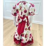 Vestido Rosas Burdeo (4 años a 8 años) - Imagen 2