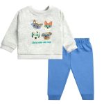 .Conjunto Buzo + Polerón Perritos Algodón.