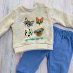 .Conjunto Buzo + Polerón Perritos Algodón. - Imagen 3