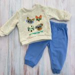 .Conjunto Buzo + Polerón Perritos Algodón. - Imagen 2