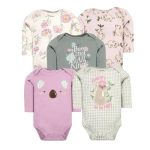 .Set De Bodys Manga Larga Koala Lila