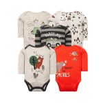 .Set De Bodys Manga Larga Ositos Gris