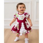 Vestido Flores Burdeo - Imagen 2