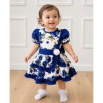Vestido Rosas Azul - Imagen 2