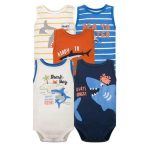 .Set Bodys Manga Corta Baby Shark