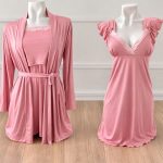 ..Set Maternal Bata + 2 Camisas De Lactancia - Imagen 3
