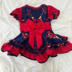 Vestido Huasita Copihue Azul - Imagen 4